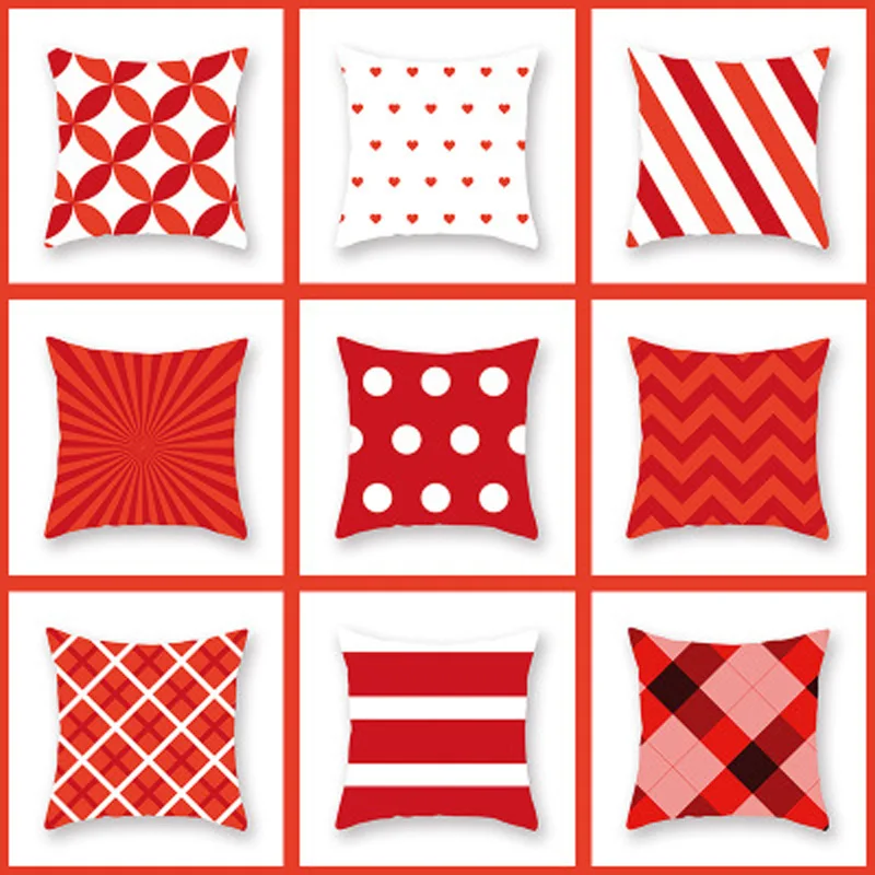 البرتقال هندسية المخدة الرقمية الطباعة سيارة مكتب وسادة أريكة وسادة أريكة مكتب مقعد غطاء وسادة المنزل الديكور