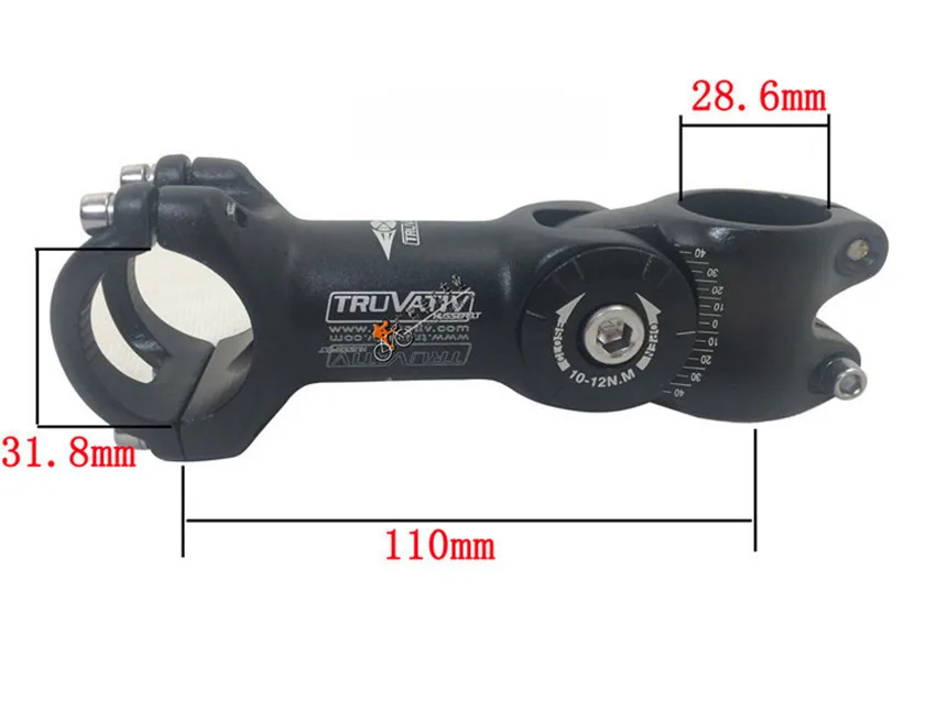 Новейший регулируемый угол MTB дорожный вынос руля для горного велосипеда 7075 алюминиевый сплав отделка штока 31,8 мм 28,6 мм 184 г