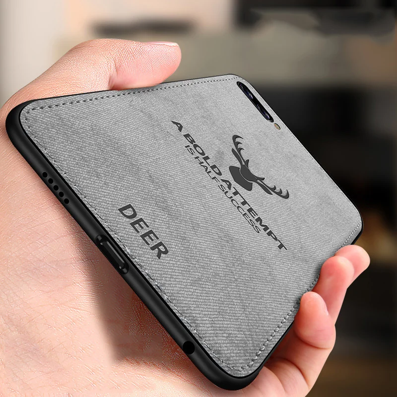 classic soft fabric Case for Huawei Honor 9 Lite silicone frame deer pattern back cover /Honor9 case |
