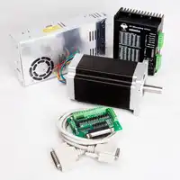 Free Ship to US/EU Stepper Motor 1Axis Nema34 1232ozin 34HS1456 5.6A &DM860A Driver Power SupplyCNC Kits High Torque Low Noise