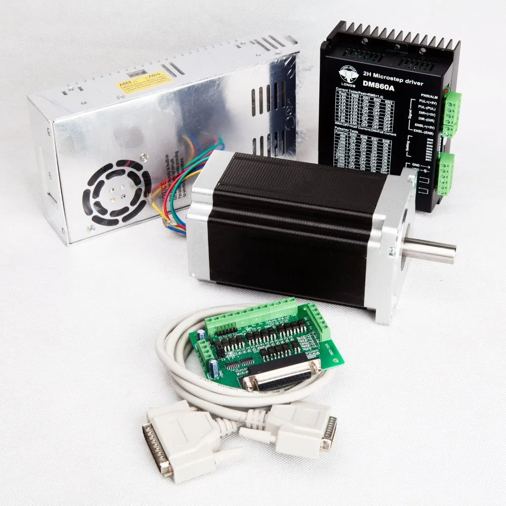 Шаговый двигатель Nema34 1232ozin 34HS1456 5.6A и DM860A драйвер с высоким крутящим моментом низким уровнем шума Бесплатная