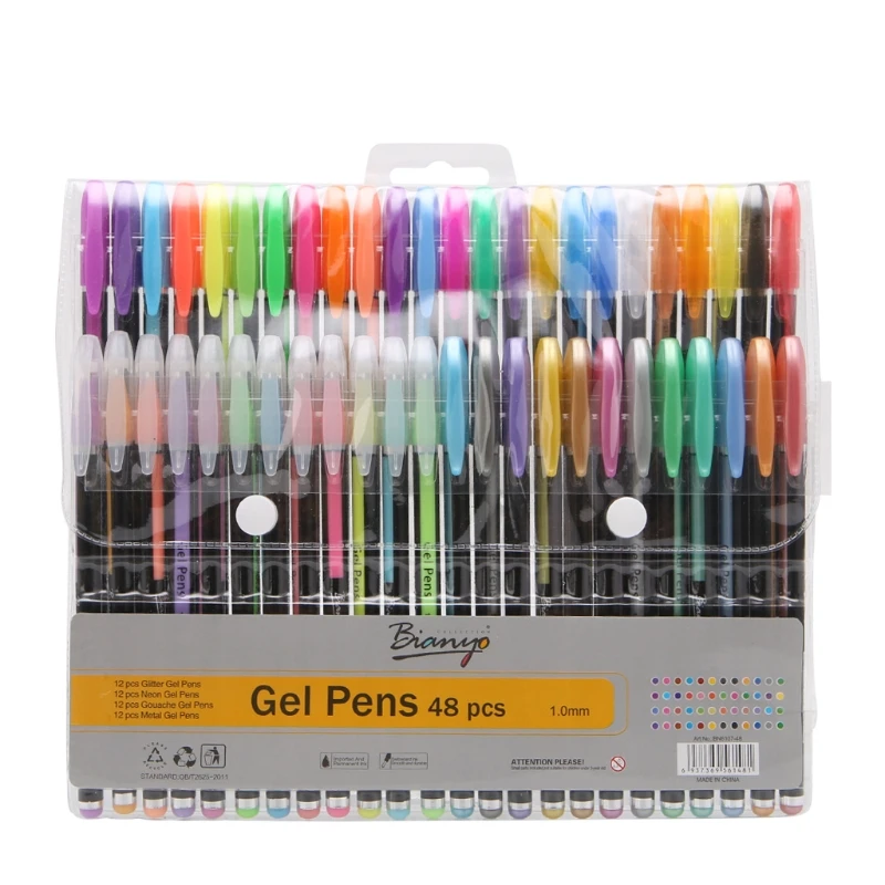2018 High Quality Color Gel Pen Set Unique Colors Gel Pens Adult Art