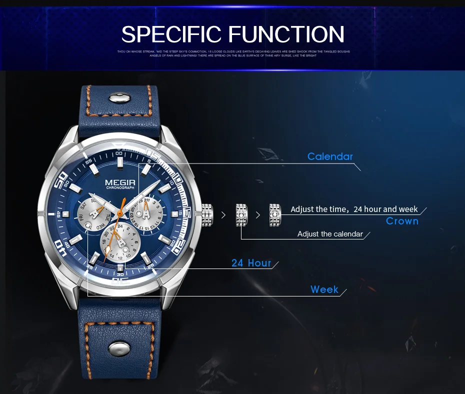 MEGIR Creative Army Military Watches