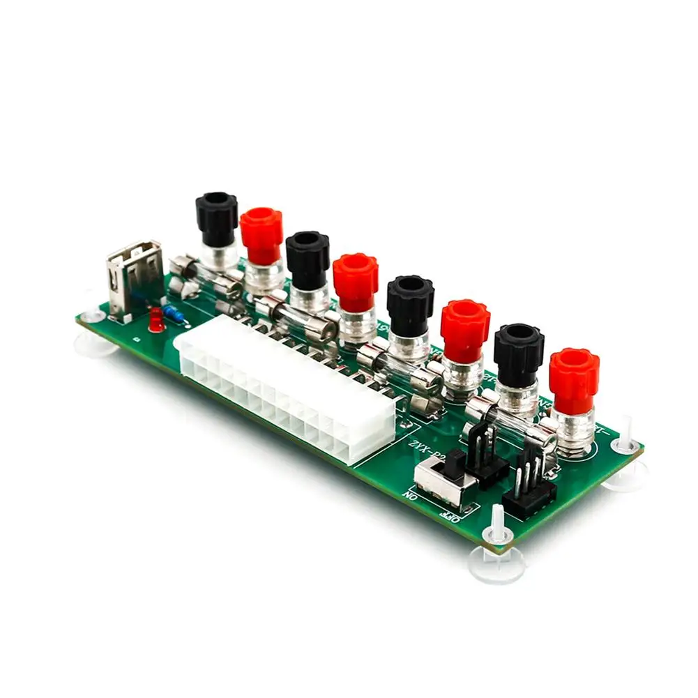 Новый 20-24pins ATX настольный блок питания ПК компьютер Breakout адаптер переключатель