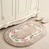 Soft Water Absorption Floor Mat Anti-slip Bathroom Door Mat Oval Shape Bath Mat 40*60/50*80/45*120cm Home Decor Floor Rug Carpet ► Photo 3/6