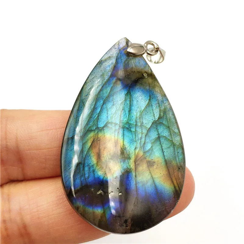 Natural Labradorite Necklace Pendant (1)