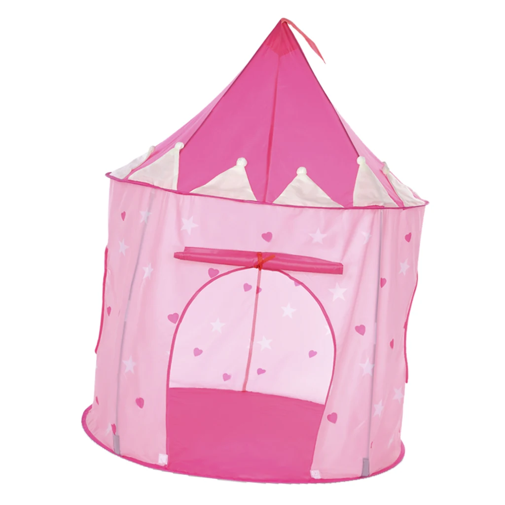 Folding Luminescent Mongolia Pop Up Playhouse Princess Tent + Floor Cushion Carpet Kids Toy