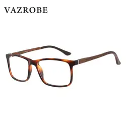 Vazrobe квадратный TR90 очки Рамки для Для мужчин Для женщин Оптические прозрачные линзы очки очков Близорукость/диоптрий очки бренда качество