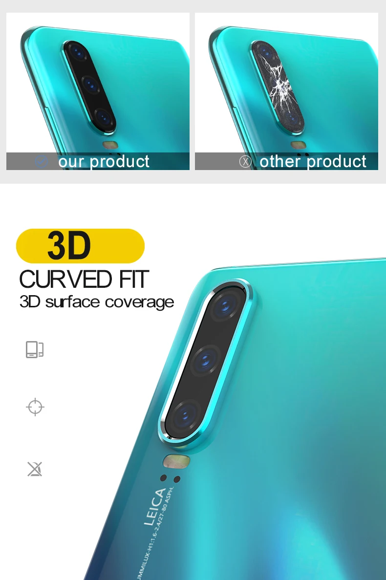 Стекло камеры для huawei P30 P20 профессиональная защита пленка металлическая задняя защита для объектива камеры кольцо для пробирок чехол для huawei P20 pro P30pro