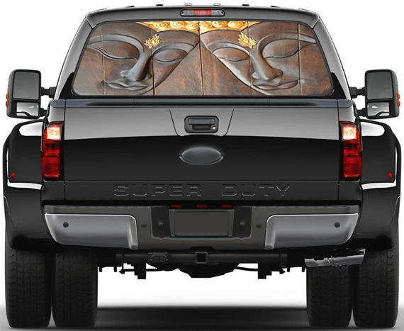 

Creative Rear Window Graphic Decal Buddha Zen Sticker For Truck SUV Wallpaper mural Wall Print Decal Photo Wall Deco