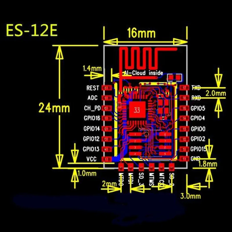 Новый беспроводной трансивер ESP8266 с дистанционным последовательным портом Wi Fi