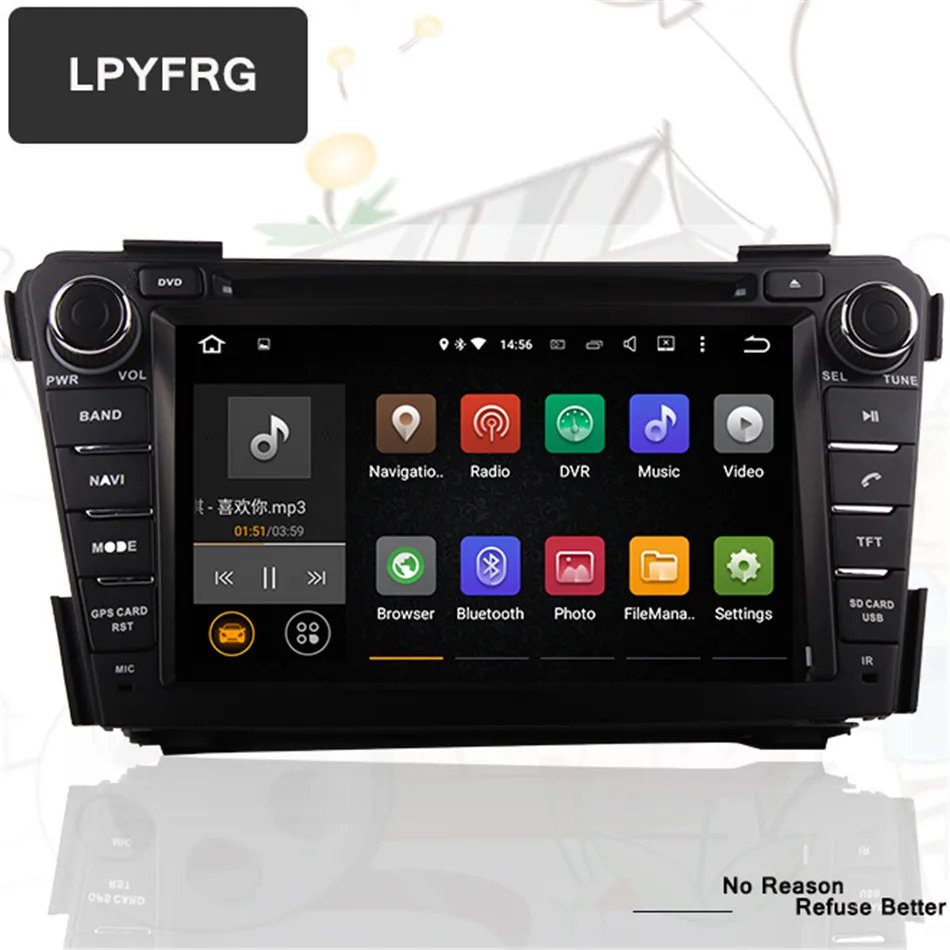 Perfect 4G RAM Octa Core Android 9.0 Car DVD GPS Navigation Multimedia Player Car Stereo for Hyundai I40 2011 2012 2013 2014 17 Radio 1