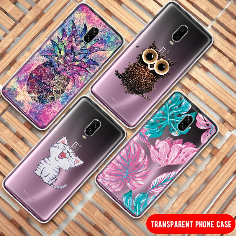Animals Flowers Silicone Printing Cute Pattern Case For font b Oneplus b font 6 6T font