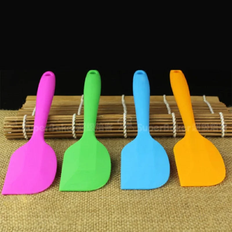 1Pc Multiple Color Silicone Batter Spatula Cake Cream Mixer Baking