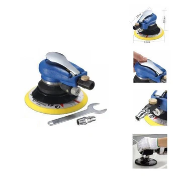 

ELEG-6" Air Palm al Sander Random Hand Sanding Pneumatic for Grinding Operations