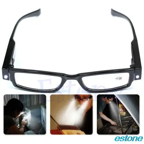 

2018 NEW Multi Strength Eyeglass LED Reading Glasses Spectacle Diopter Magnifier Light UP