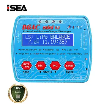 

HTRC Battery Charger iMax B6AC Mini V2 80W 7A Digital Pocket RC Balance Lipo Lihv LiIon LiFe NiCd NiMH Battery Discharger