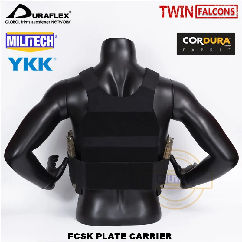 MILITECH TW FCSK Slickster BK CQC MOLLE Plate Carrier военный боевой штурмовой тактический жилет полицейский бронежилет