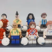 80 шт./лот Messi Neynar JordiCruijff Кавани тематика "Кубок мира по футболу" команда капитан конструктор Развивающие детские игрушки