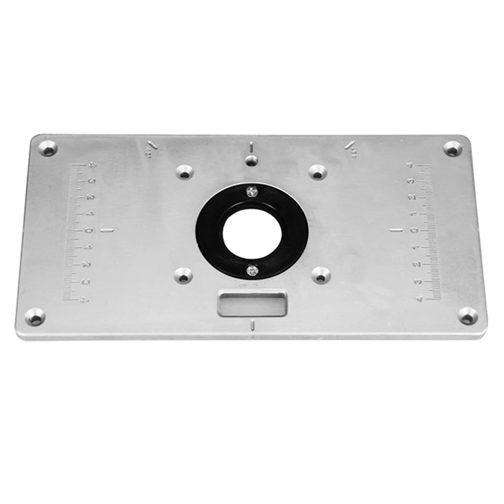 

Router Table Insert Plate Multifunctional Aluminium Insert Plate Woodworking Benches Wood Trimmer Model Engraving Machine Tools