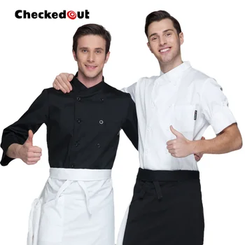 

unisex adjust sleeve chef uniform, autumn and winter four colors in cook cloth CO