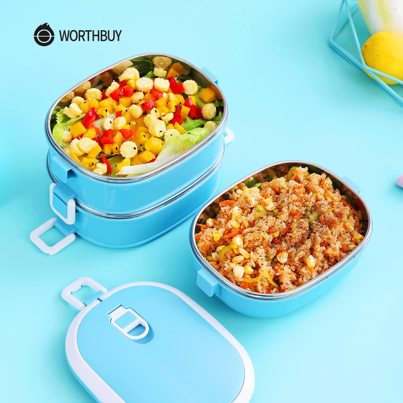 WORTHBUY японский контейнер для завтрака детей школьная герметичная коробка из