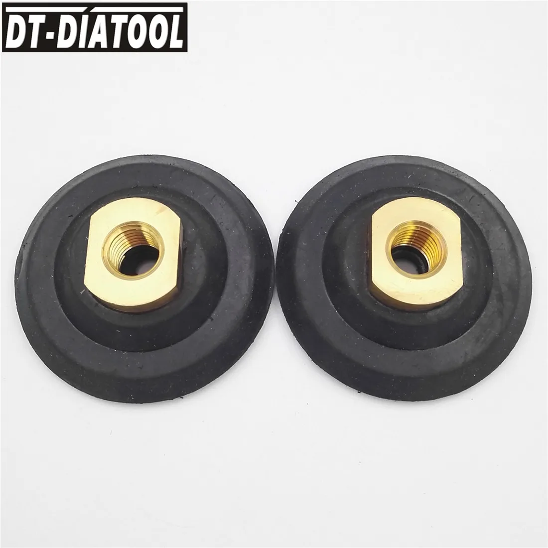 

2pcs 100mm Rubber based Sanding and Grinding Discs Backing Holder Diamond Polishing Backer Pads with M14 Thread 4" Grinder