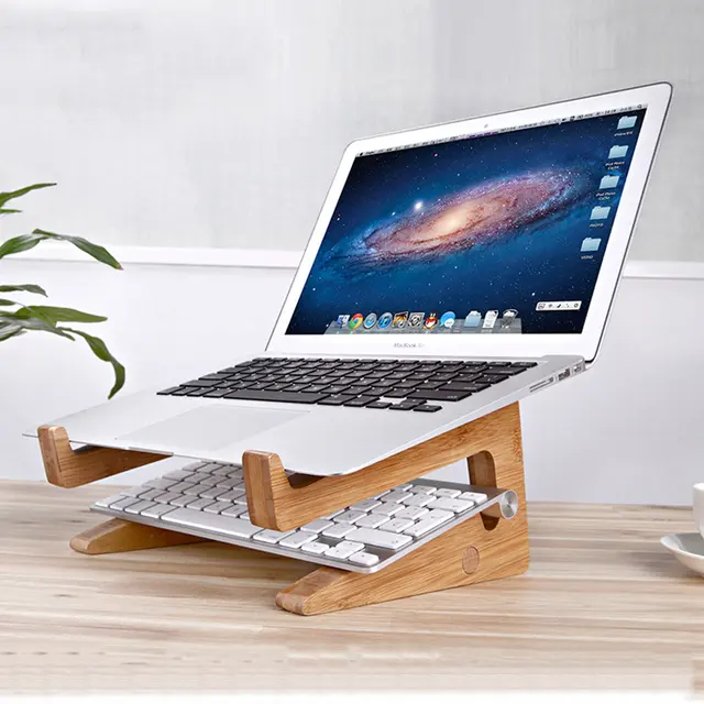 Multifunction Detachable Folding DIY Wooden Desktop Stand ...