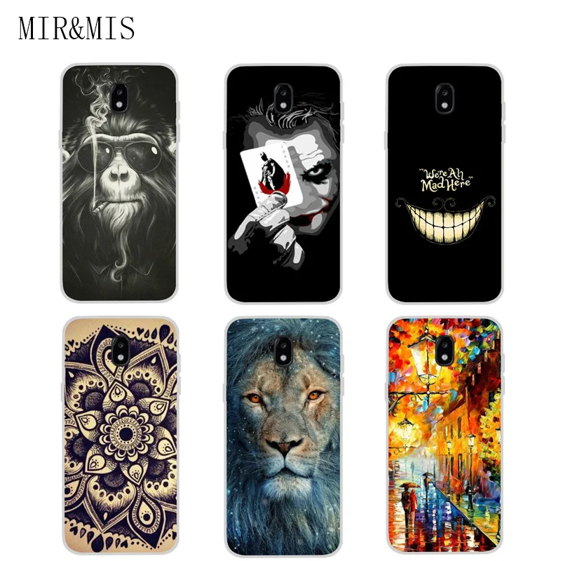 Case For Samsung Galaxy J5 2017 Transparent Printing Drawing Silicone Phone Cover J530 J530F EU Version |