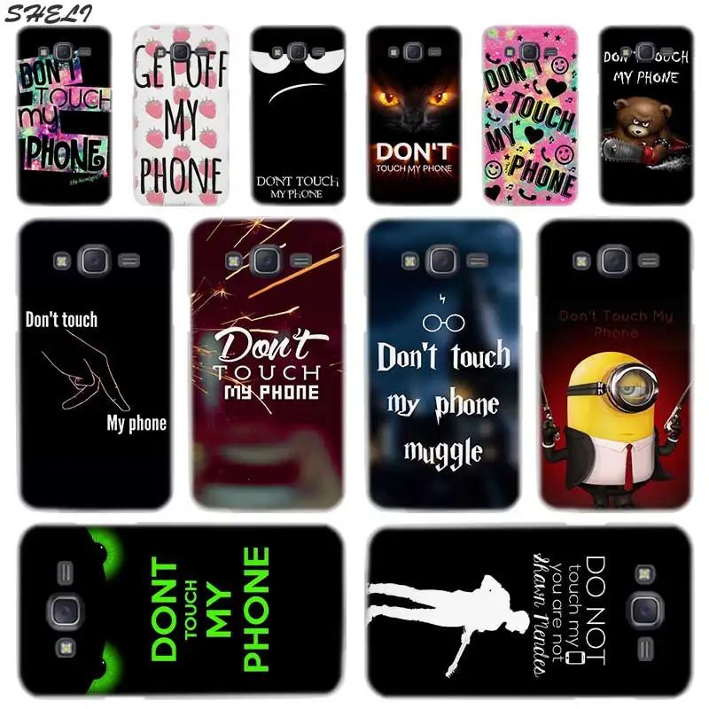 

Sheli Do Not Touch My Phone Hard Phone Case for Samsung Galaxy J1 J2 J3 J4 J5 J6 J7 J8 2015 2016 2017 2018 J7 Prime j4 Plus Ace