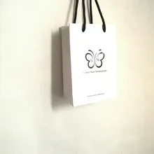 1000 шт/партия 19Hx13x6cm на заказ Глянцевая ламинирование высокого качества шикарные Бумажные пакеты/хозяйственные сумки/ювелирные изделия сумки для подарков