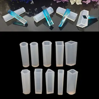 

10 Shapes DIY Liquid Resin Silicone Molds for Making Jewelry Necklace Pendant