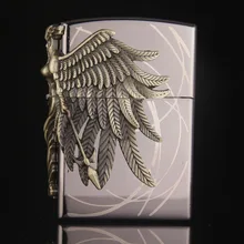 Газовая зажигалка бутан зажигалка Амазон Женский воин сигарета пламя табак большие ангельские крылья огненный бар зажигалки