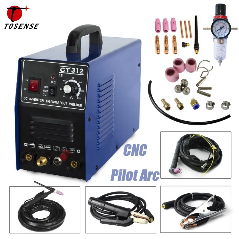 

TIG CUT ARC Welding machine CT312 3 in 1 welder with pilot arc CNC 220V/110V