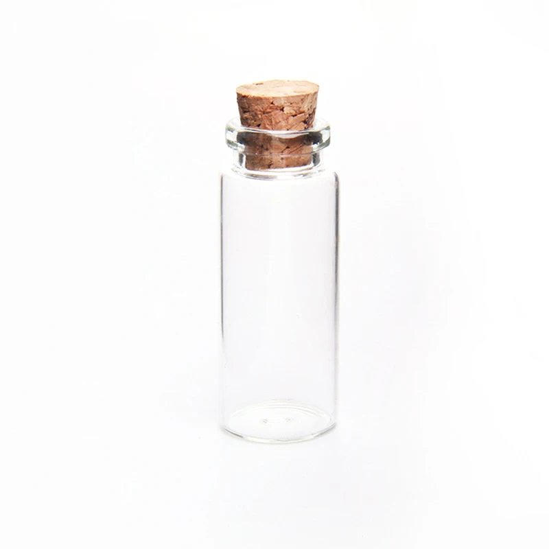 2 шт./компл. 12 мл Стекло бутылки желая бутылки Пустой Образец хранения баночки с пробкой пробки прозрачный Diy Подарочная бутылка контейнер