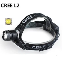 3 Mode XML L2 2400Lm Waterproof Zoom LED Headlight Headlamp Head Lamp Light Zoomable Adjust Focus For Bicycle Camping Hiking