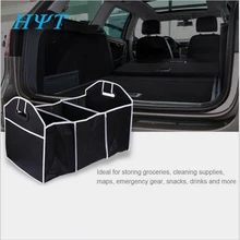 Car styling Trunk Organizer Toys Food bag Box Stowing Tidying Automobile Interior Accessories Folding Collapsible
