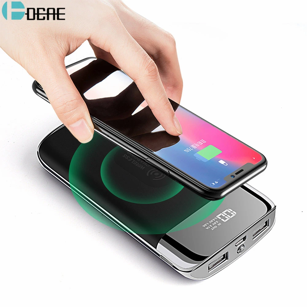 10000mAh Wireless Charger Powerbank External Portable Wireless Power
