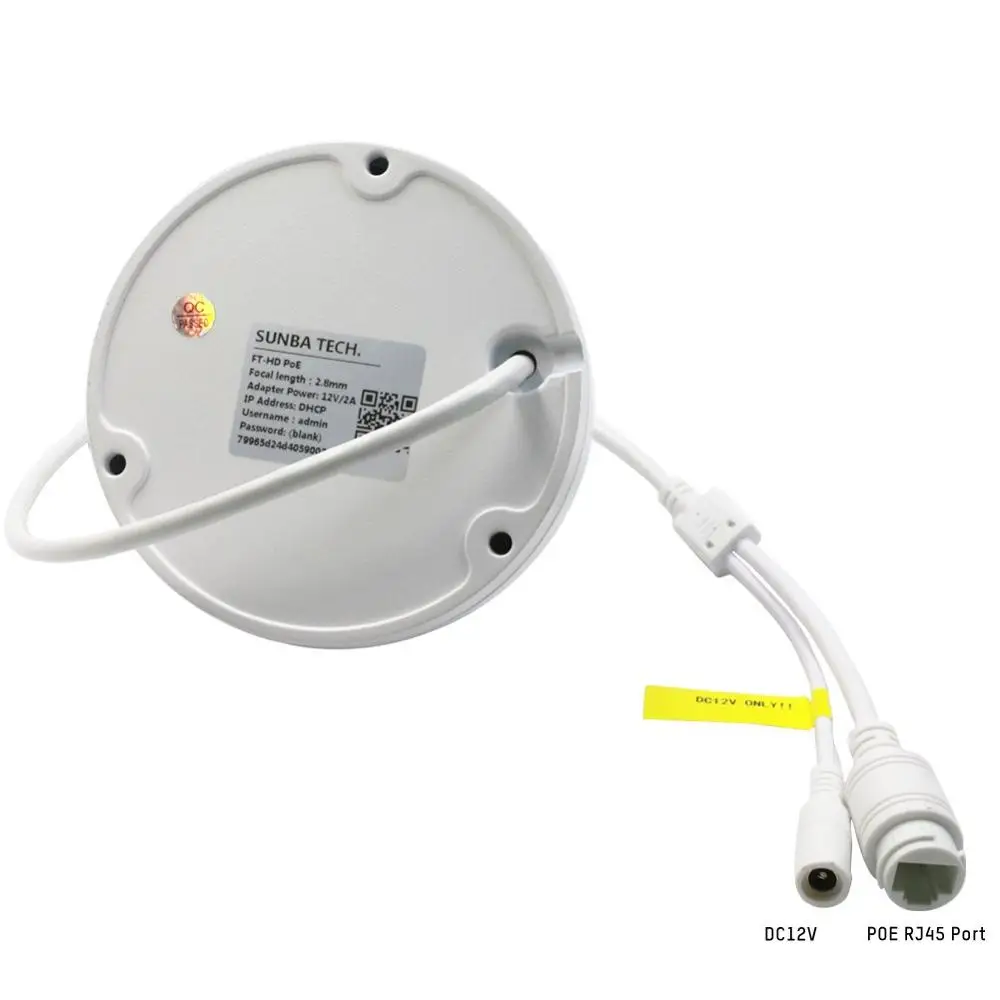 SUNBA наружная фиксированная купольная IP камера PoE 2MP 1080P H.265 3 6мм ночное видение 65ft