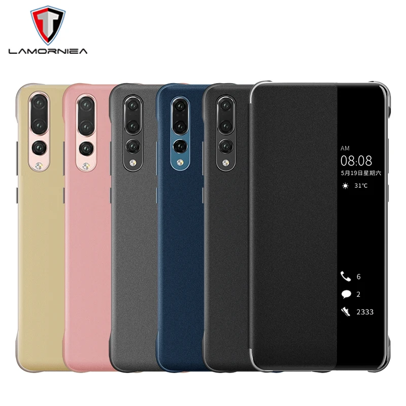 

Lamorniea For Huawei Mate 20 Pro Case Smart Flip Leather Window Cover P20 Pro Case Smart View Cover For Huawei P10 Plus / P10