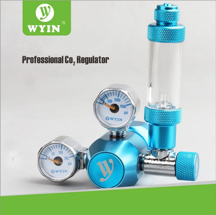 

W01-02 Aquarium CO2 Regulator JIS m22-14 W21.8 CGA320 interface check valve bubble counter without magnetic solenoid valve