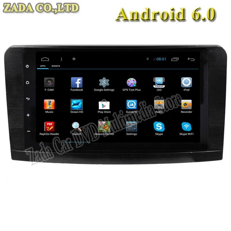 

4 Core 9inch 2GB Android 7.1 Car DVD for Mercedes-Benz ML GL W164 2005 2006 2007 2008 2009 2010 2011 2012 Car Radio Head Unit