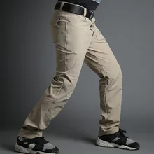 Открытый Восхождение Кемпинг походы длинные брюки Мужской тактические ультратонкие эластичного быстросохнущего Рыбалка Охота Для мужчин военные брюки
