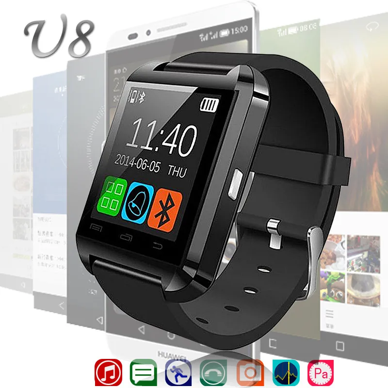 2019 Smartwatch Bluetooth Smart Watch U8 For iPhone IOS Android Smart Phone Wear Clock Wearable Device Smartwatch for Women Men