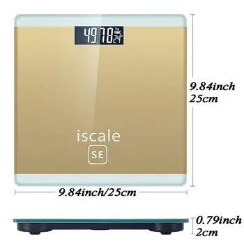 

Floor Body Scale Glass Smart Electronic Scales USB Charging LCD Display Body Weighing Digital Weight Scale
