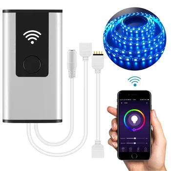 

Timethinker WIFI Wireless Smart Network Switch LED Controller 12V 24V RGB RGBW DIY Light Switch for Alexa Google Home