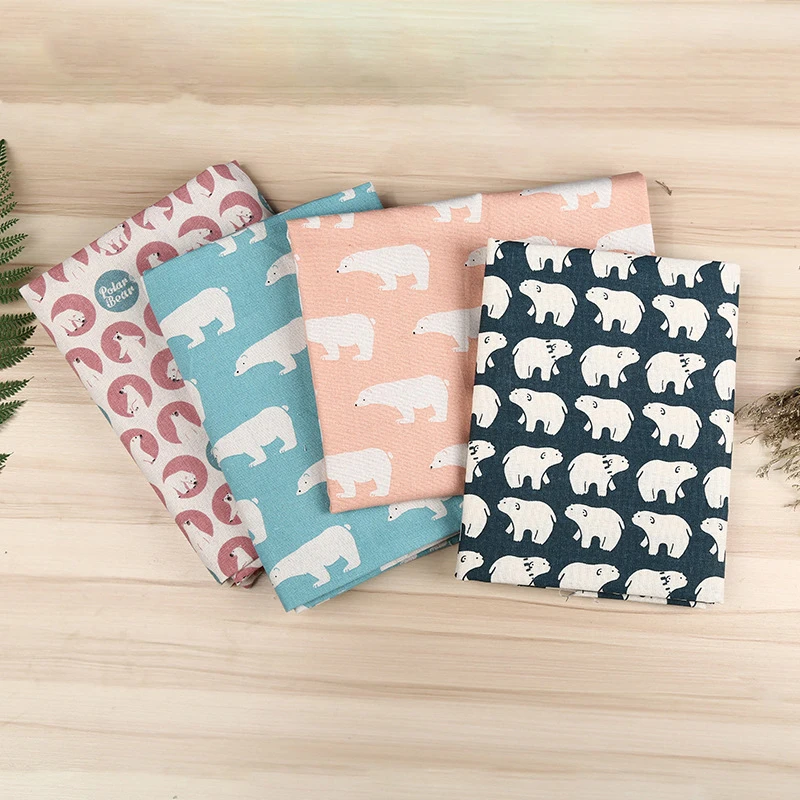 100cm Storage Flax Cartoon Series Printed Twill Cotton Fabric Patchwork Cloth DIY Sewing Quilting Material for Handwork Decor|Ткань| |