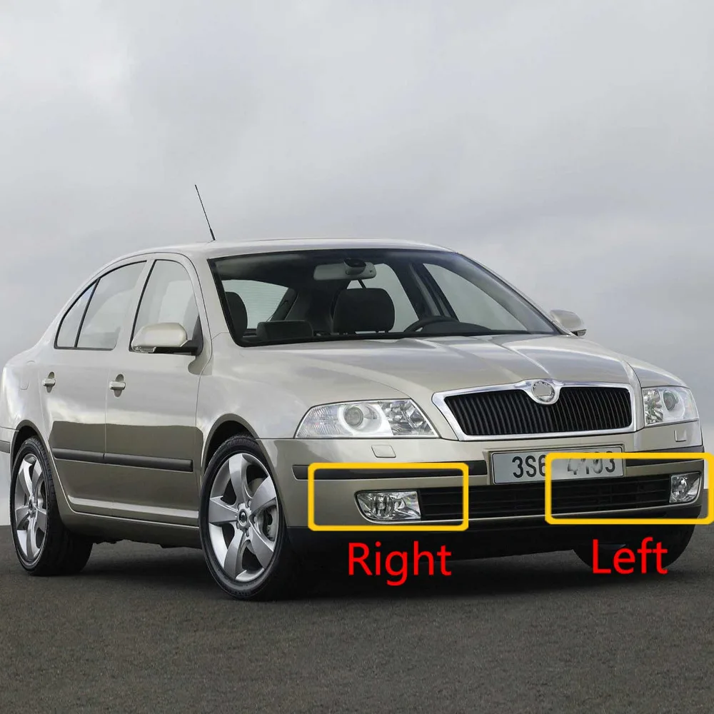 Для Skoda Octavia A5 MK2 седан Combi 2004 2005 2006 2007 2008 Авто-Стайлинг спереди Галогенные Противотуманные светильник тумана светильник с Светильник лампы