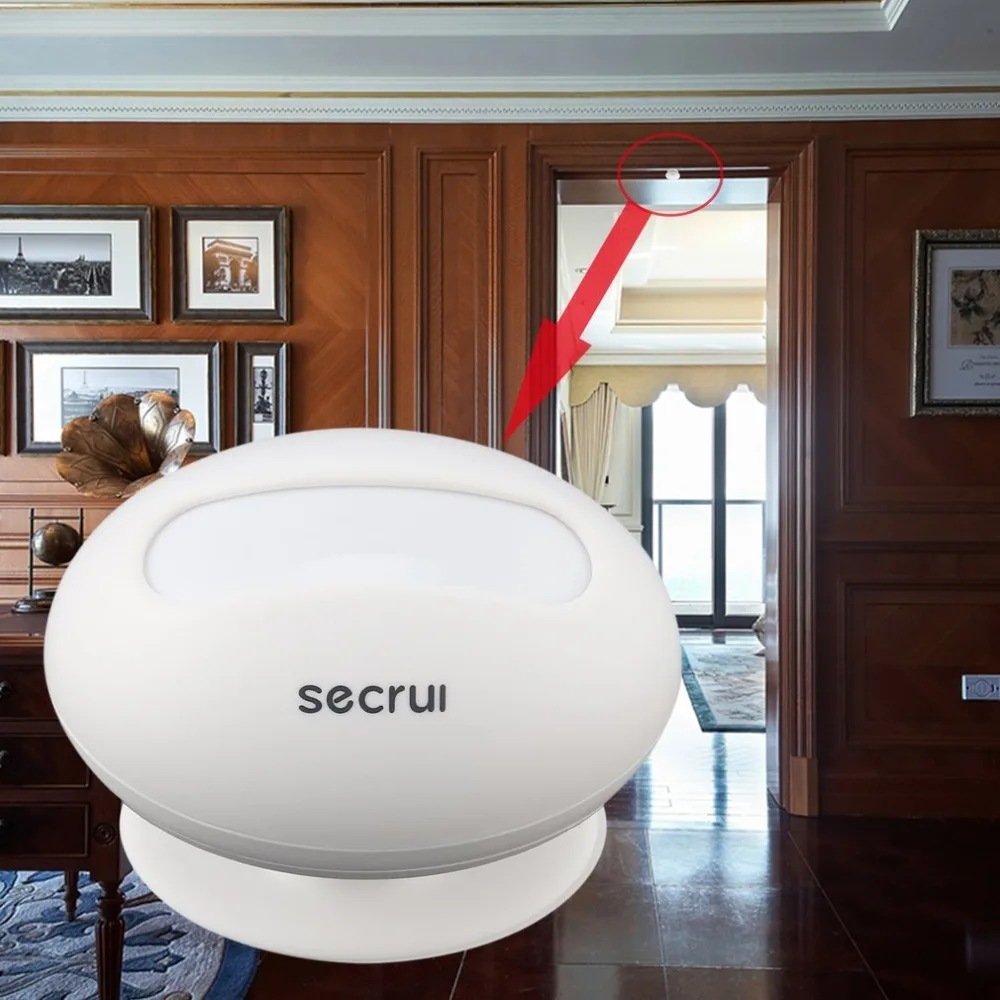 

SECRUI P827 Wireless Curtain Detector PIR Infrared Motion Sensor Detector Burglar Alarm System for Home Business Safety Hot sale