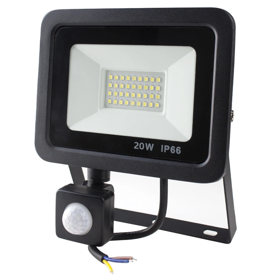 LED Flood Light Lamp Outdoor Lighting PIR Sensor IP66 Waterproof Spotlight 20W
